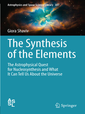 cover image of The Synthesis of the Elements